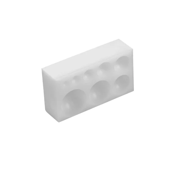 Set formare metal - bloc si poansoane din nylon - 9 piese - imagine 3