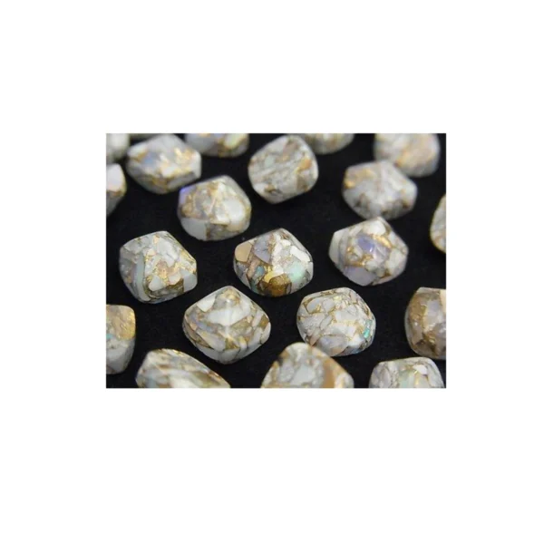 Set piatra naturala - Copper Opal - Sugarloaf cut 8 x 8 mm - imagine 2