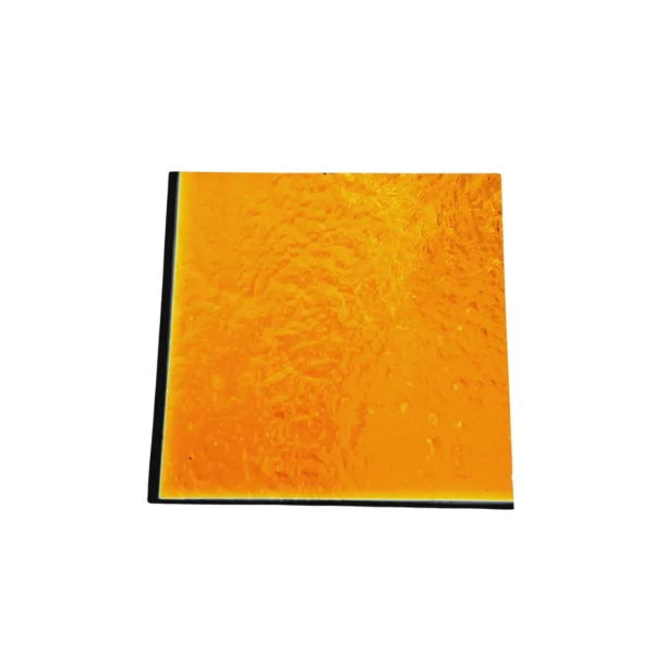 Sticla dicroica baza neagra - Gold - 47.5x47.5 mm - imagine 2
