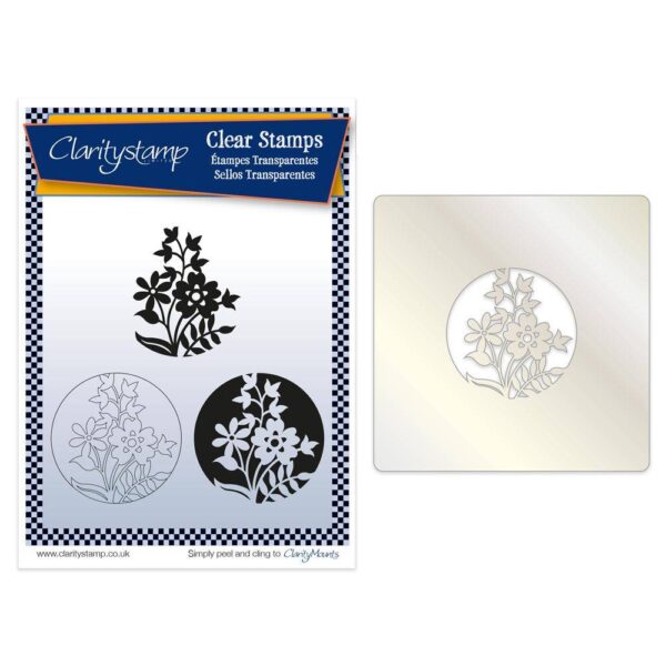Set 3 stampile + 1 sablon - Claritystamp – Daisy A5 - imagine 2