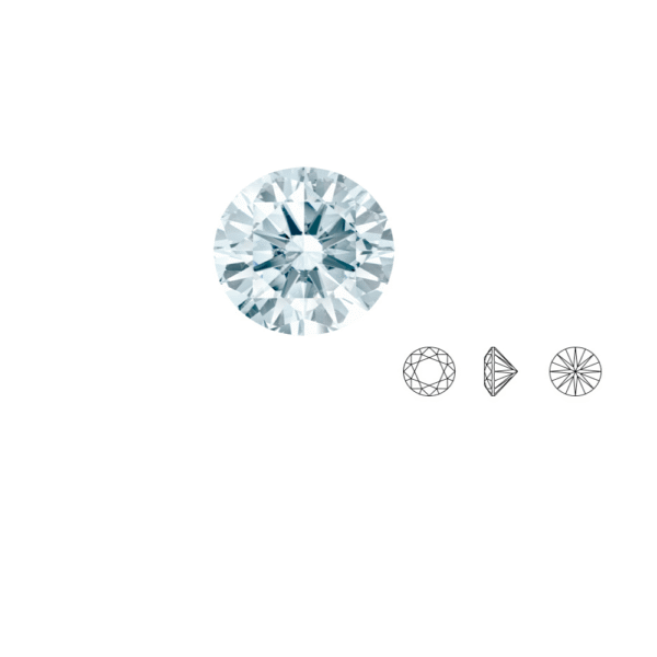 Set Cubic Zirconia - transparent - rotund