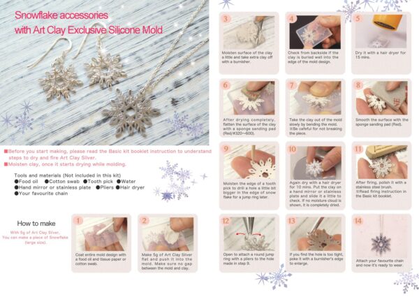 Art Clay Silver Starter Set - Snowflake Edition - imagine 3