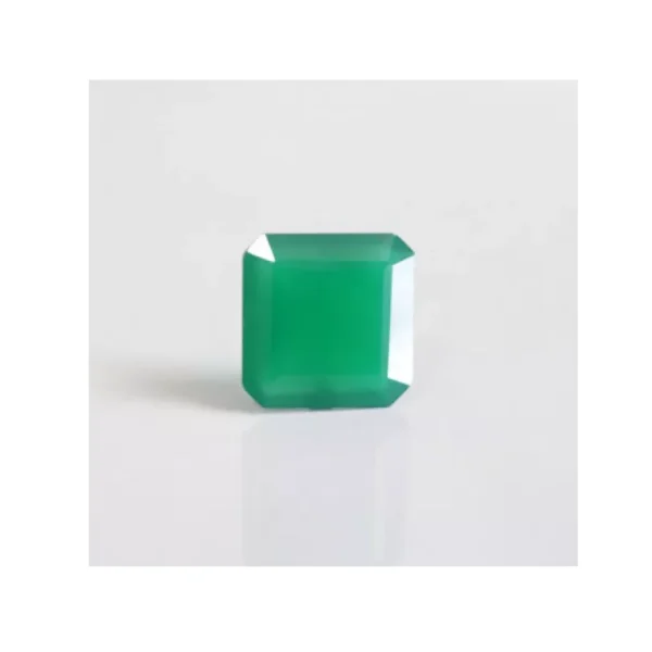 Set piatra naturala Green Onyx + montura argint 925 - patrat 4 x 4 mm - imagine 4