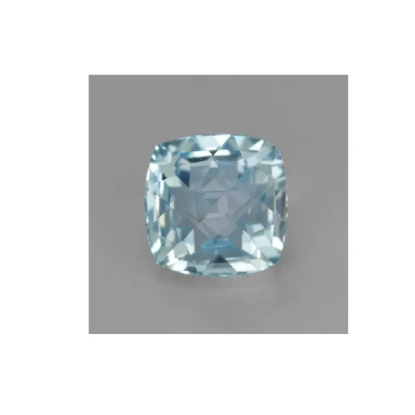 Set piatra naturala Topaz Sky Blue + montura argint 925 – patrat 4 x 4 mm - imagine 3