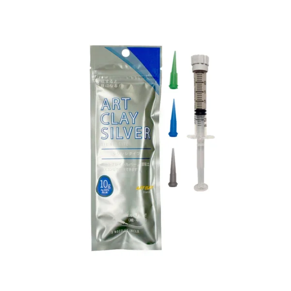 Seringa cu Pasta de Argint 999 + 3 Varfuri – Art Clay Silver – 10g
