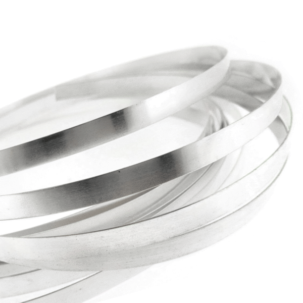Sina plata – Ag 925 – 0.4 mm x 4 mm x 50 cm - imagine 2