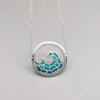 Waves on the sea- Plique-a Jour