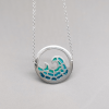 Waves on the sea- Plique-a Jour