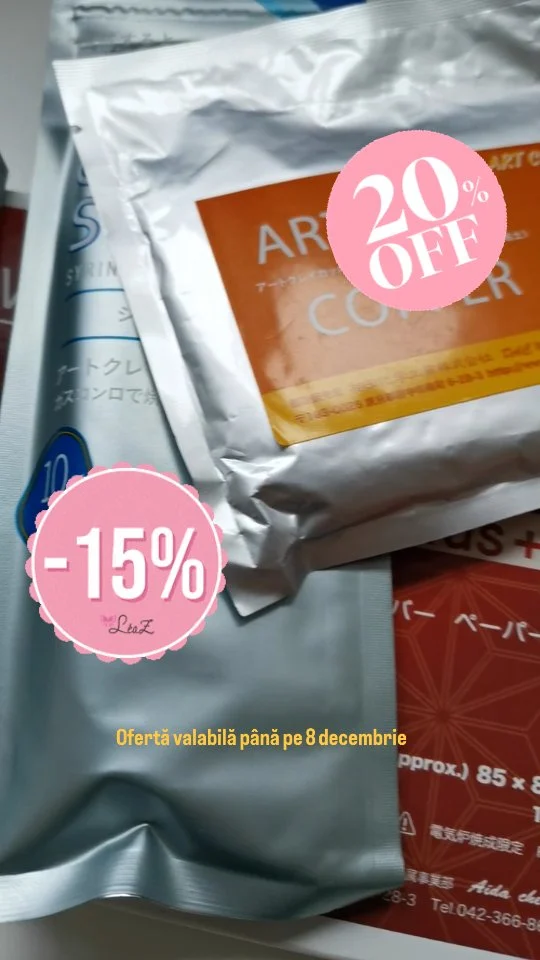 ✨Până la 20% reducere la pachetele de argint, cupru și bronz de la Art Clay !
Profită de această ocazie până pe 8 Decembrie 2025.