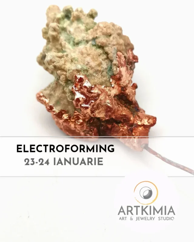 Electroformarea in bijuteria contemporana
23-24 IANUARIE | cu Gastón Rois
#electroforming #electroformare