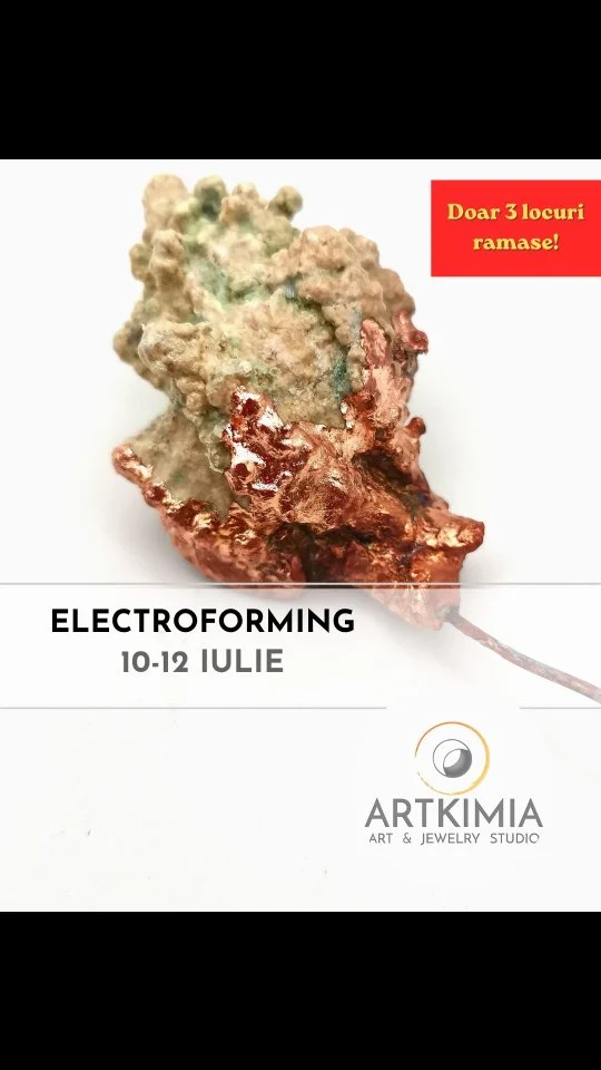 Doar 3 locuri disponibile la cursul de Electroformare cu Gastón Rois.

#electroforming #electroplacare #placareaur #placareargint